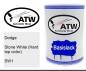 Preview: Dodge, Stone White (Hard top color), SW1: 500ml Lackdose, von ATW Autoteile West.